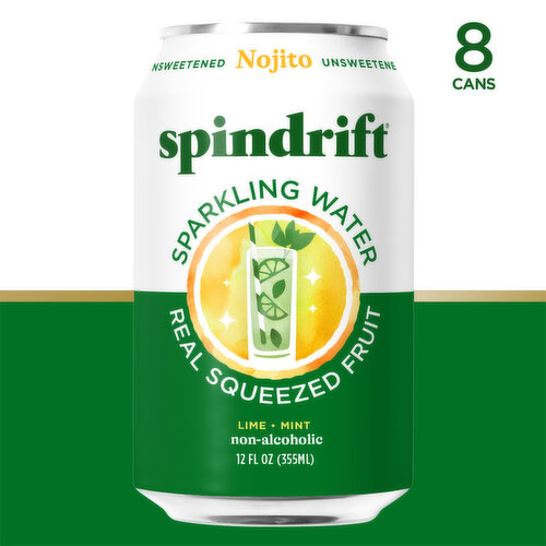 Spindrift Unsweetened Non-Alcoholic Nojito Sparkling Water