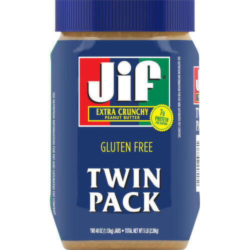 Jif Extra Crunchy Peanut Butter Twin Pack