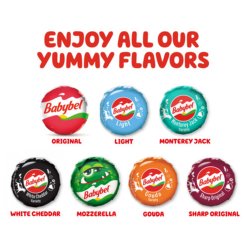 Mini Babybel® Mini Original Snack Cheese, 12 Pack