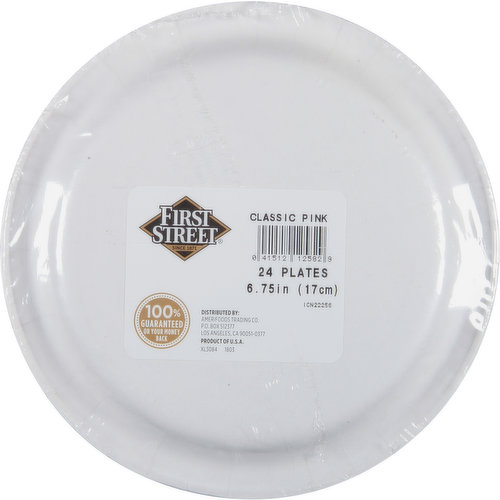 First Street Plates, Classic Pink