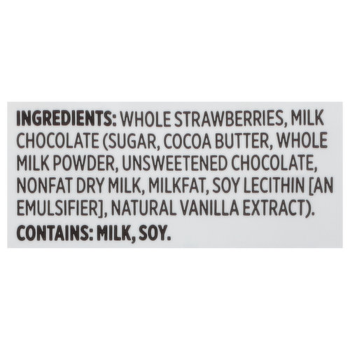 First Street Strawberries, Milk Chocolate Covered