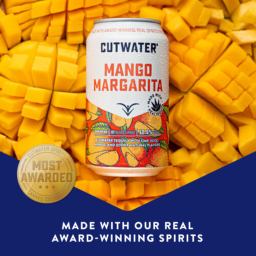 Cutwater Margarita, Mango, 4 Pack