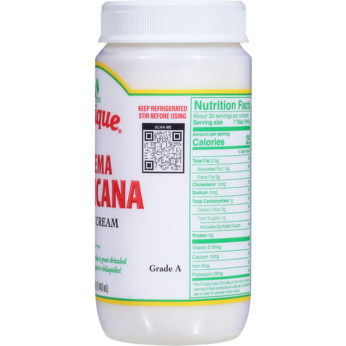 Cacique Table Cream, Crema Mexicana