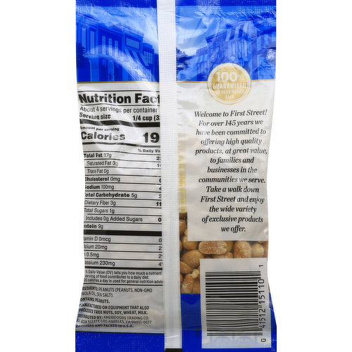 First Street Peanuts, Roasted & Salted