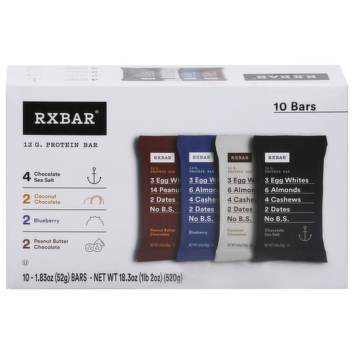 Rxbar Protein Bars, Classic, Variety Pack