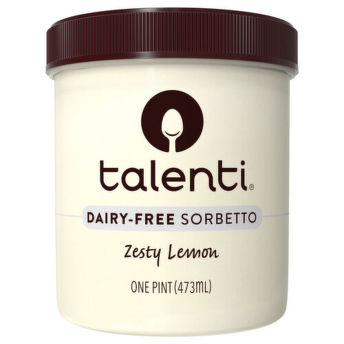 Talenti Sorbetto, Dairy-Free, Zesty Lemon
