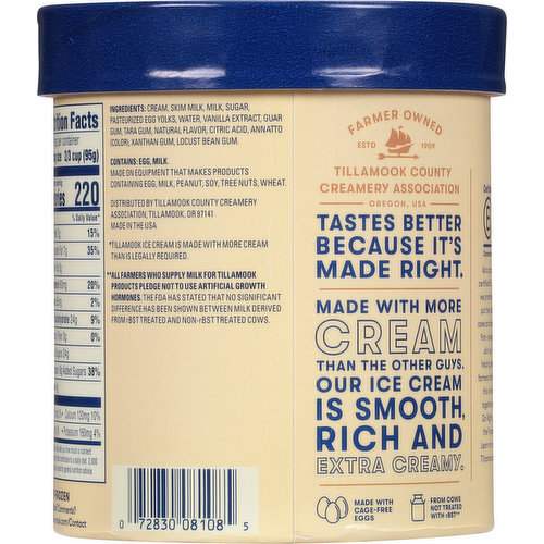 Tillamook Ice Cream, French Vanilla