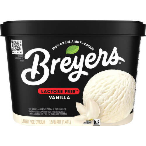 Breyers Lactose Free Light Vanilla Ice Cream