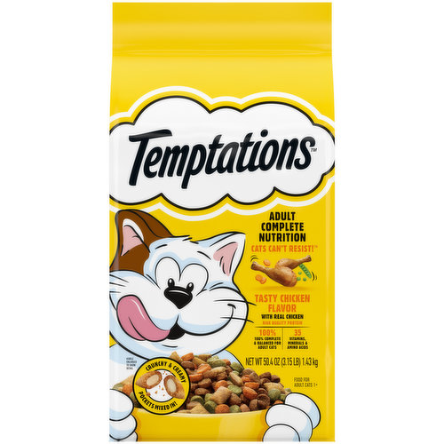 Temptations Food for Cats, Tasty Chicken Flavor, Adult 1+