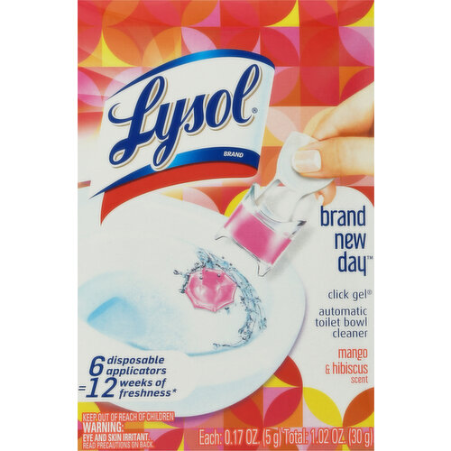 Lysol Automatic Toilet Bowl Cleaner, Mango & Hibiscus Scent