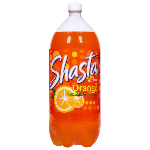 Shasta Soda, Caffeine Free, + Vitamin C, Orange