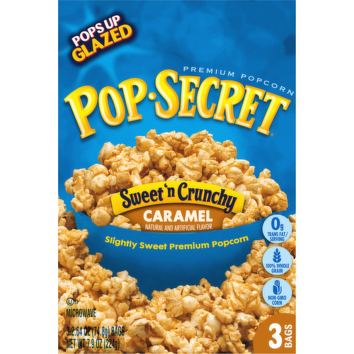 Pop-Secret Popcorn, Premium, Caramel, Sweet n' Crunchy