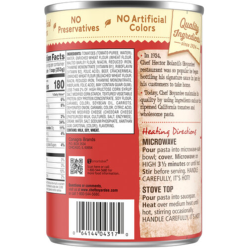 Chef Boyardee Beef Ravioli in Pasta Sauce