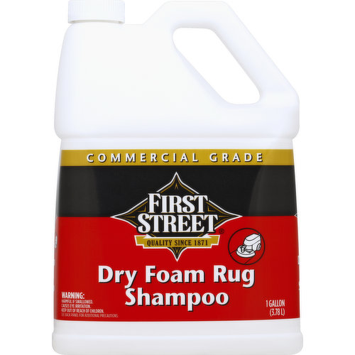 First Street Rug Shampoo, Dry Foam, Commercial Grade