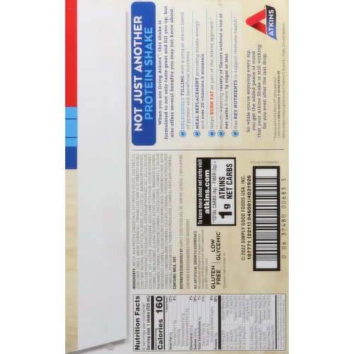 Atkins Protein-Rich Shake, Creamy Vanilla, Value Pack