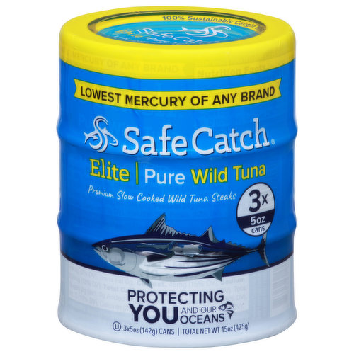 12 x Safe Catch Ahi Wild Yellowfin Delicious Cooked Premium Wild