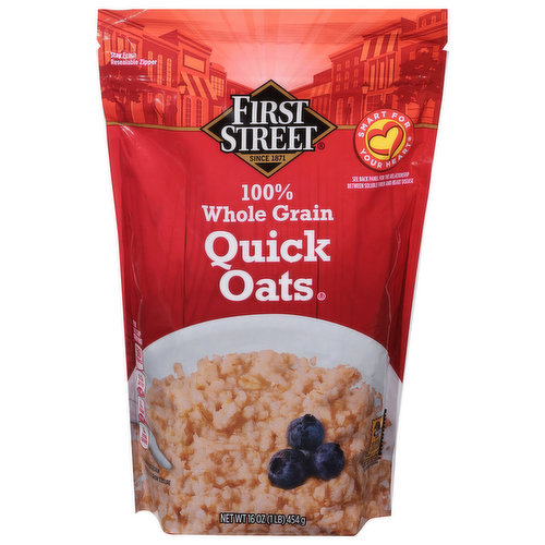 First Street Quick Oats, 100% Whole Grain