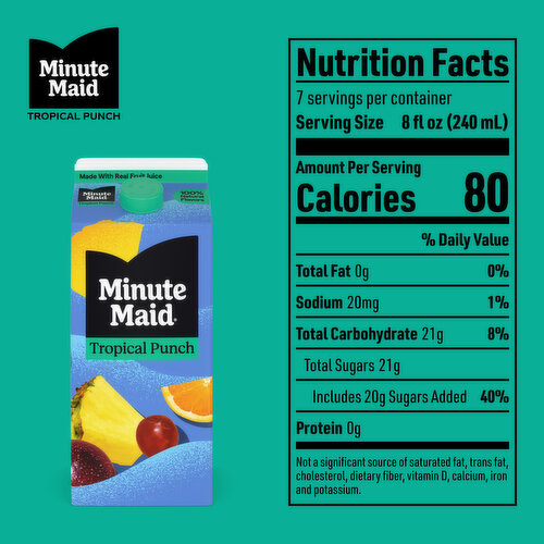 Minute Maid  Tropical Punch Carton