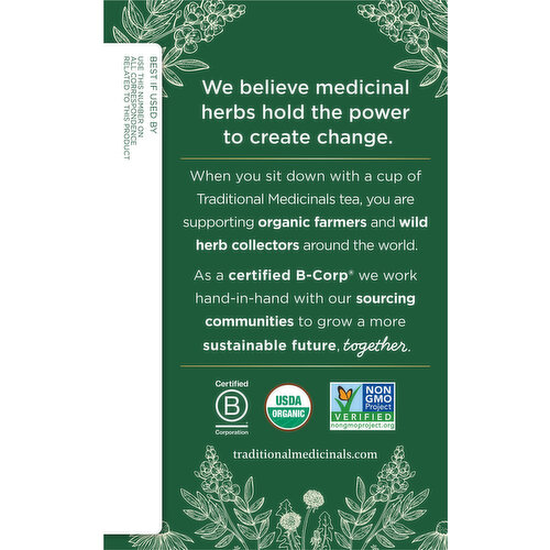 Traditional Medicinals Tea Bags Caffeine Free Organic Peppermint Tea
