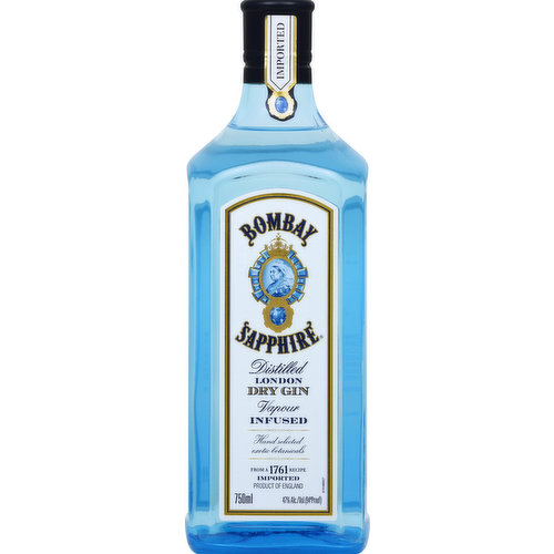 Bombay Dry Gin, London, Distilled