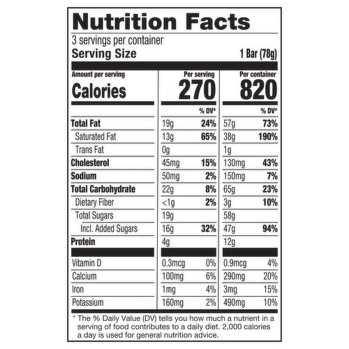 Haagen-Dazs Coffee Almond Toffee Crunch Ice Cream Snack Bars
