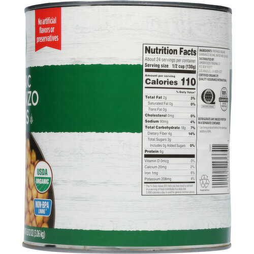 Sun Harvest Organic Garbanzo Beans