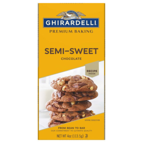 Ghirardelli Chocolate Bar, Semi-Sweet