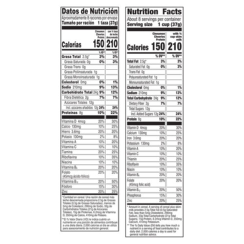 Cheerios Protein Cinnamon Large Size Cereal