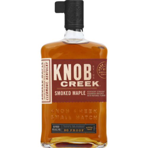 Knob Creek Bourbon Whiskey, Kentucky Straight, Smoked Maple