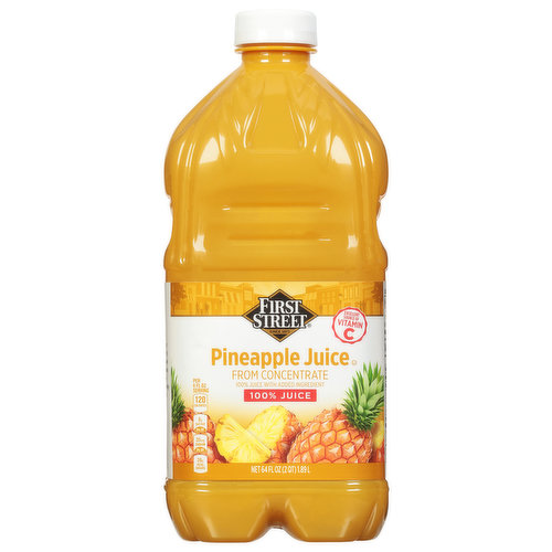 First Street 100% Juice, Pineapple - Smart & Final