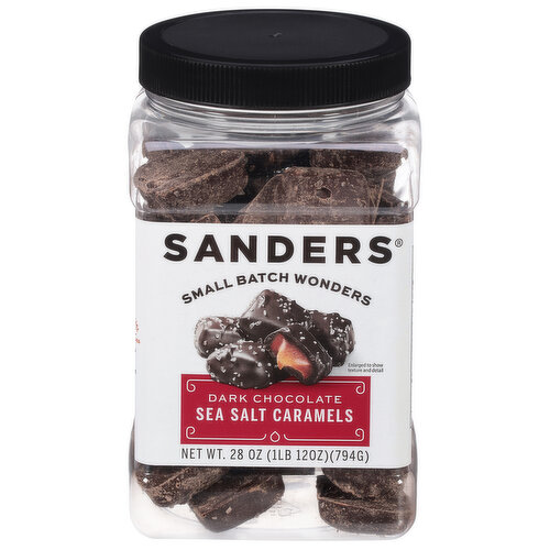 Sanders Sea Salt Caramels, Dark Chocolate