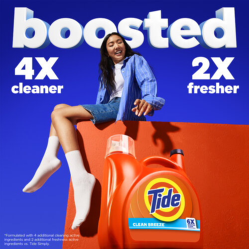 Tide Liquid Detergent, Clean Breeze 100 Loads