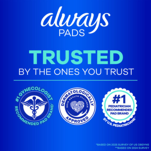Always Ultra Thin Overnight Pads, Size 5, Extra Heavy Overnight, Unscented