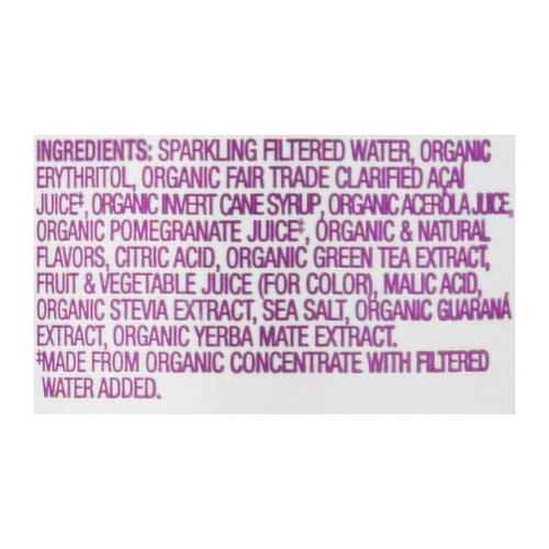 Sambazon Energy Drink, Low Calorie, Acai Berry Pomegranate