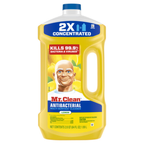 Mr. Clean Antibacterial All Purpose Cleaner, Cleaning Liquid, Lemon