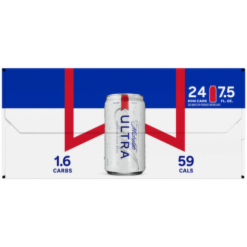 Michelob Ultra Michelob Ultra 24 Pack 7.5 oz Mini Cans