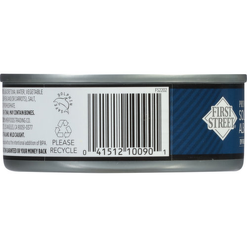 First Street Tuna, in Water, Albacore, Solid White, Premium