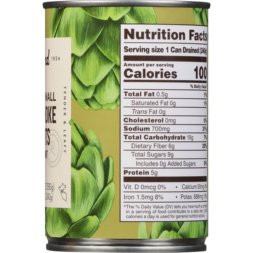 Roland Artichoke Hearts, Whole, Small