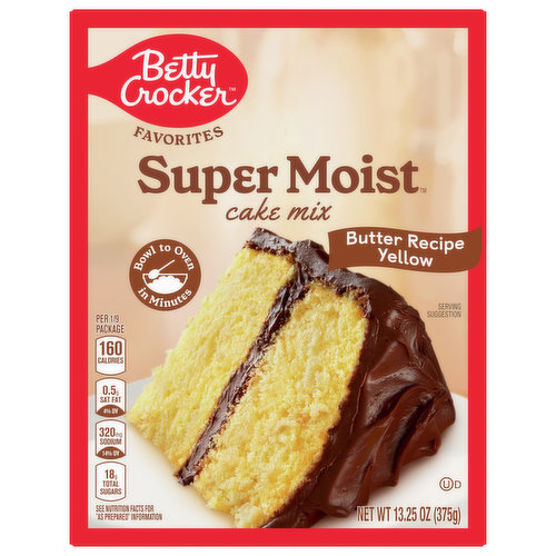 Betty Crocker Cake Mix, Butter Recipe Yellow