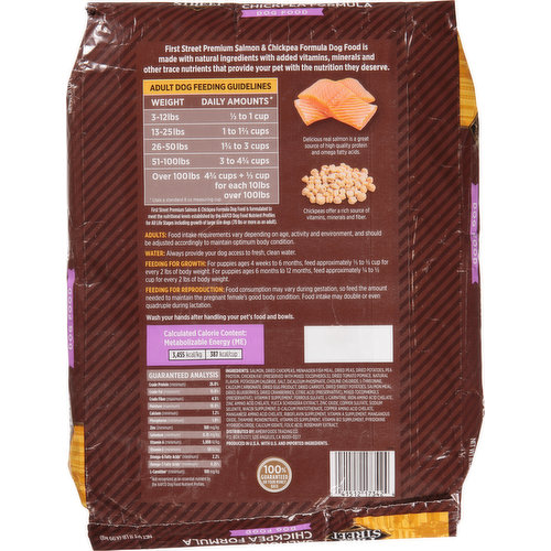 First Street Dog Food Salmon & Chickpea Formula, Premium