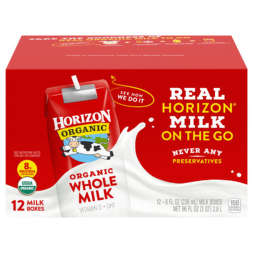 Horizon Organic Whole Milk, Organic