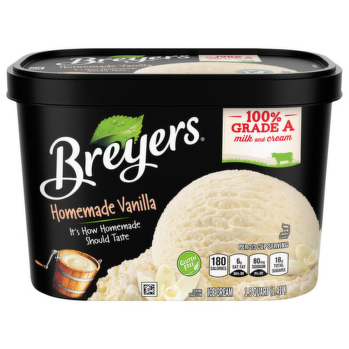 Breyers Ice Cream, Homemade Vanilla