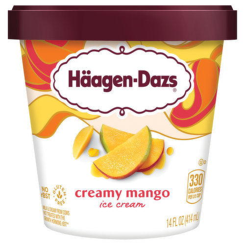 Haagen-Dazs Ice Cream, Creamy Mango