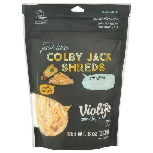 Violife Cheese Alternative, Colby Jack Shreds