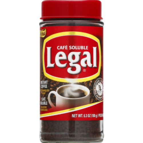 Legal Instant Coffee, with Caramelized Sugar