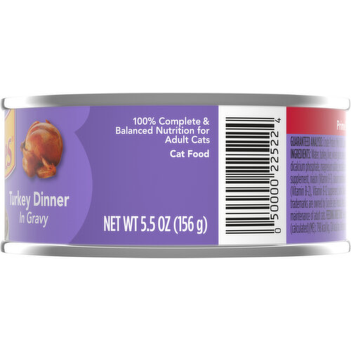 Friskies Cat Food, Turkey Dinner in Gravy, Prime Filets