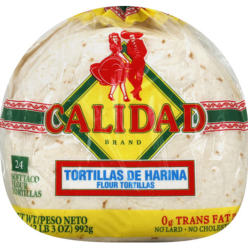 Calidad Tortillas, Flour, Soft Taco