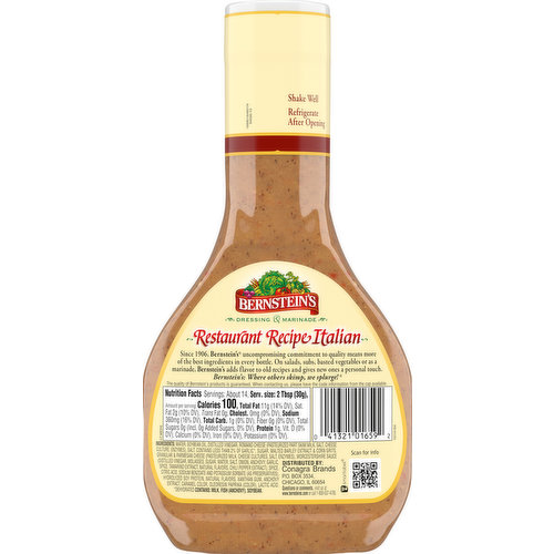 Bernstein's Dressing & Marinade, Italian, Restaurant Recipe
