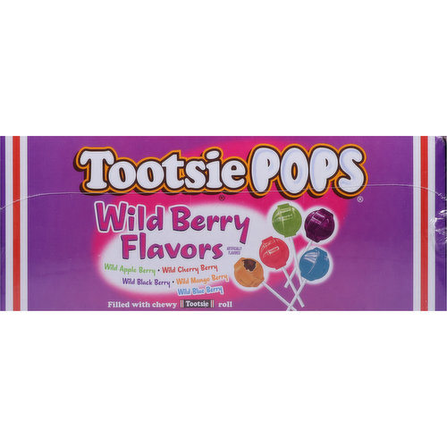 Tootsie Pops Lollipop, Wild Berry Flavors