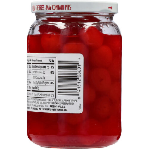 First Street No Stems Maraschino Cherries
